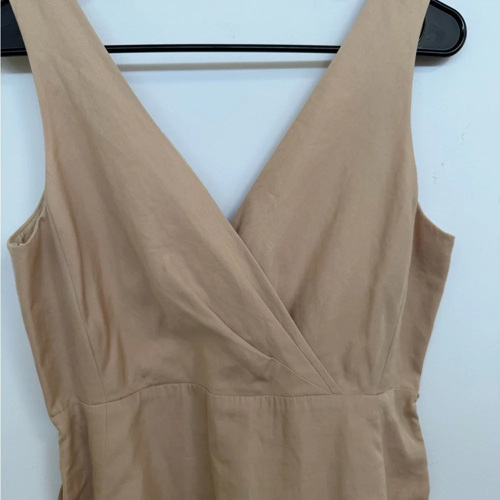 J. Crew Tan Wrap Mini Dress